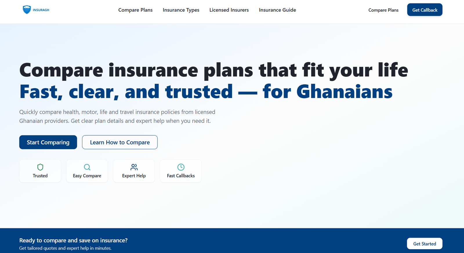 InsuraGH Insurance Comparison Platform